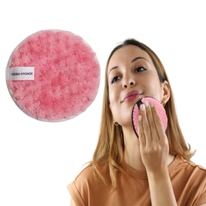 Clean Sponge Makeup Remover Puff - Pink