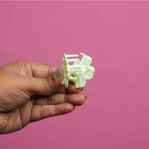 Cherry Blossom Hair Clip - Mint