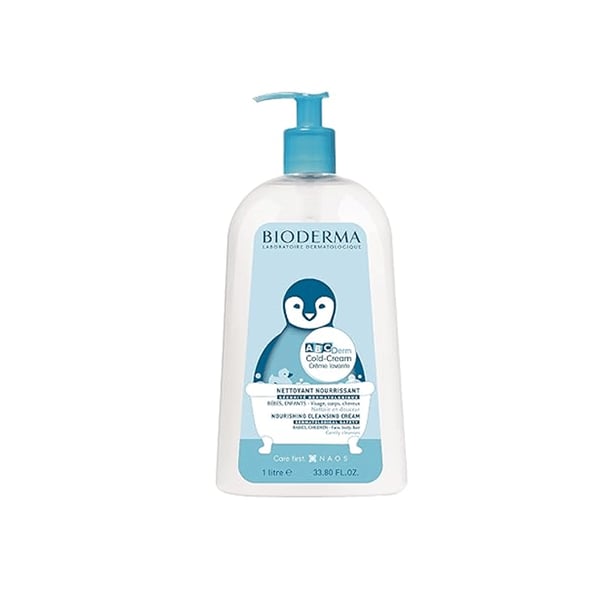 Bioderma ABCDerm Cold-Cream Nourishing Cleansing Cream for Baby 1L•