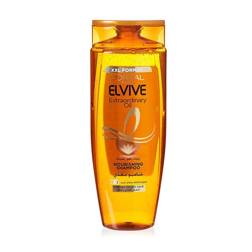 L'Oreal Paris Elvive Extraordinary Oil XXL Format Nourishing Shampoo For Normal To Dry Hair 600ml •