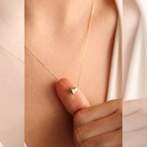 Love Shape Gold Plated Chain For Women