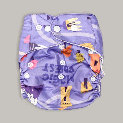 Fashion Baby All In One Reusable Diaper 0-24 Months - Magic Forest