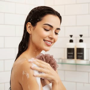 Bath Ball Shower Loofah - Brown