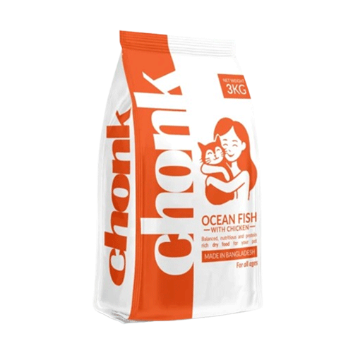 Chonk All Ages Cat Food 3kg - Ocean Fish with Chicken