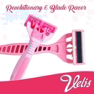 Velis Lubricated Aloe Strip 6 Blades Razor - 2pcs