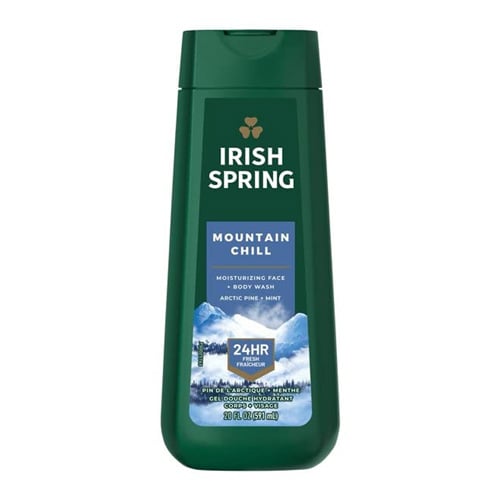 Irish Spring Moisturizing Face + Body Wash 591ml - Mountain Chill•