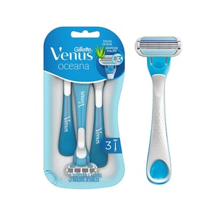 Gillette Venus Oceana  Disposable Razors 3 Pieces  •