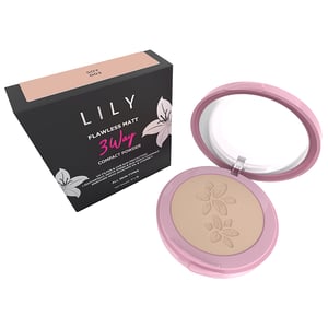 Lily Flawless Matt 3 Way Compact Powder 10g - Soy 003