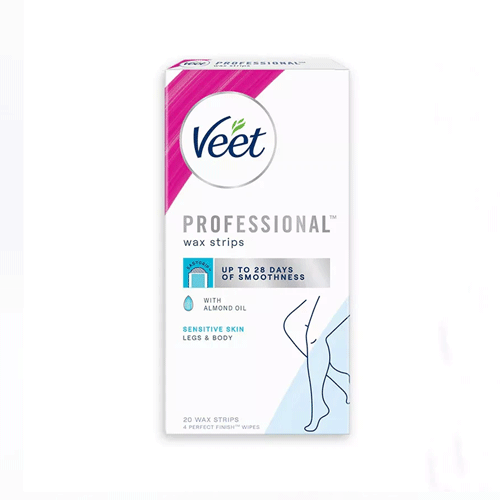 Veet Almond Oil Hair Removal Wax Strips For Sensitive Skin 20 Strips •