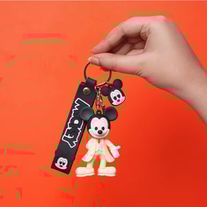 Mickey Mouse Keyring - Cream