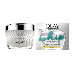 Olay Luminous Whip Light As Air Touch Active Moisturiser 50ml - SPF30