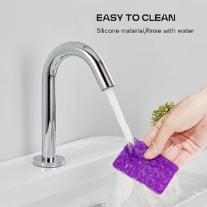 Adhesive Silicone Suction Phone Holder - Purple