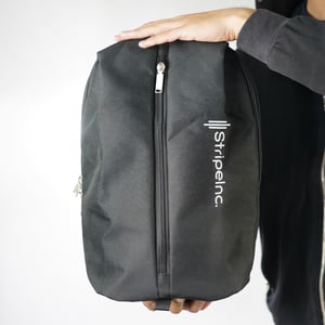 Stripelnc Mini Travel Backpack - Black