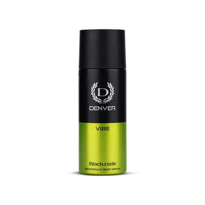 Denver Black Code Deodorant Body Spray 150ml - Vibe •