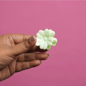 Cherry Blossom Hair Clip - Mint