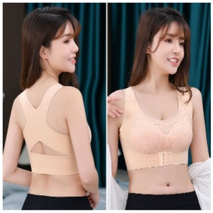 Soft Padded Butterfly Shape Bra For Women - M Beige
