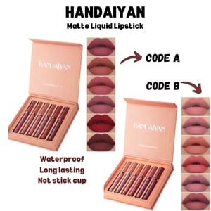 Handaiyan 6pcs Matte Liquid Lipstick Set - B