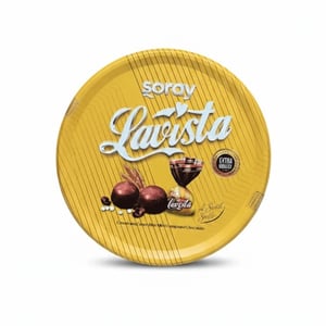 Lavista Cylinder Tin Box Chocolate 600g •