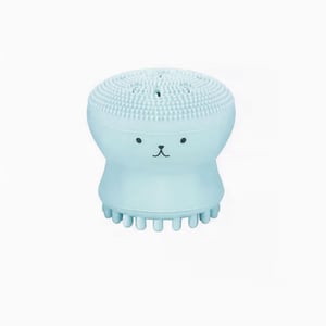 Kiss Lovely Octopus Shape Silicon Face Cleansing Scrubber - Ice Blue