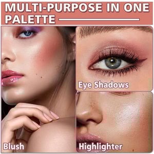 Biggerbowie Iphone 14 Pro Max Shaped 11 Color Eyeshadow Palette with Mirror - Purple