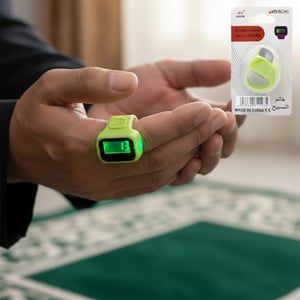 LED Finger Tasbih - Bright Green