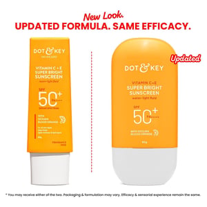 Dot & Key Vitamin C + E Super Bright Sunscreen SPF 50+ with Sicilian Blood Orange PA+++ 80g•