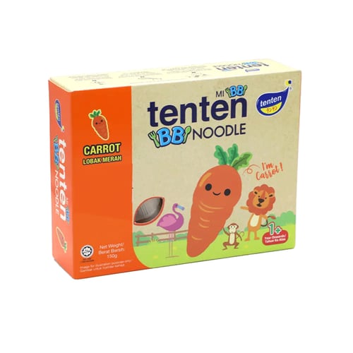 Tenten Carrot Baby Noodles (1+ Years) 150g•