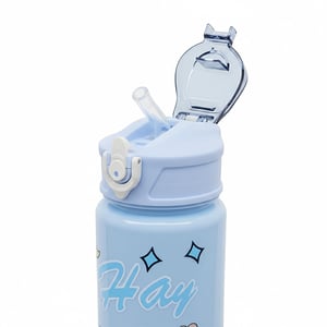 Premium Cute Water Bottle - Baby Blue Labubu
