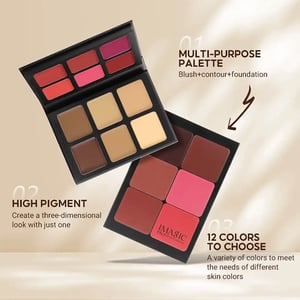 IMAGIC Multi Use Cream Foundation & Blush Palette