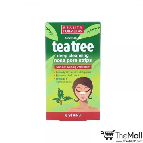 Beauty Formulas Tea Tree Nose Pore Strips 6 strips •