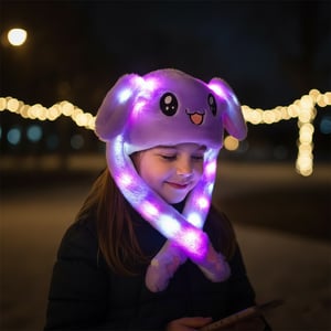 Ear Pop Up Lighting Cap - Pink Jigglypuff