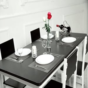 Placemats with Table Runner Set - Silver