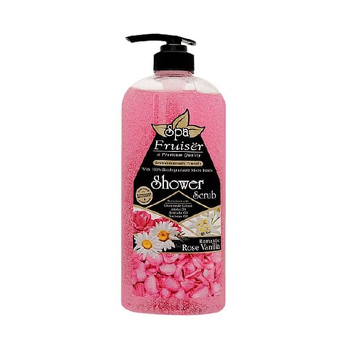 Fruiser Romantic Rose Vanilla Shower Scrub 730ml •