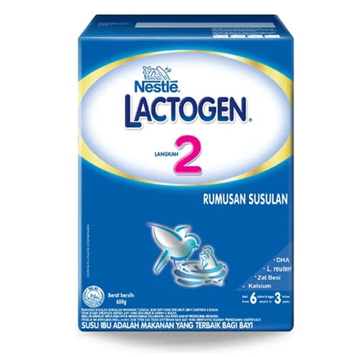 Nestle Lactogen 2 Follow Up Formula Milk (From 6 Months To 3 Years) 650gm•
