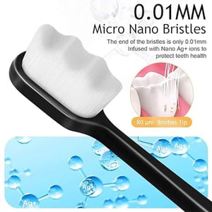 Ultra Soft Fiber Bristle Tooth Brush With Box - White