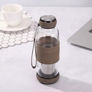 Portable Tea Infuser Water Bottle •