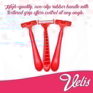 Velis Lubricated Aloe Strip 3 Blades Razor - 3pcs