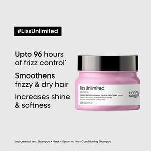 L'Oreal Professionnel Paris Serie Expert Liss Unlimited Hair Mask For Unruly Hair 250g •