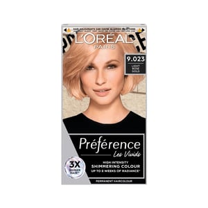 Loreal Paris Preference Les Vivid Permanent Haircolour - 9.023 Light Rose Gold•
