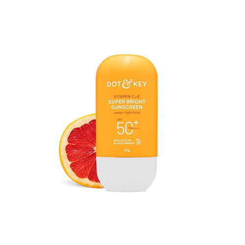 Dot & Key Vitamin C + E Super Bright Sunscreen SPF50+ With Sicilian Blood Orange PA+++ 50g •