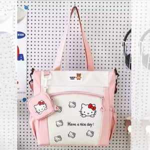 Hello Kitty Shoulder Bag With Coin Pouch - Pink