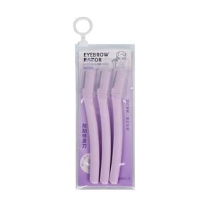 LMLTOP Eyebrow Razor 3pcs - Purple