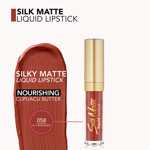 Flormar Silk Matte Liquid Lipstick 4.5ml - 058 Make It Memorable