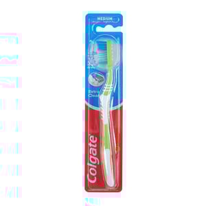 Colgate Medium Extra Clean Toothbrush - Green