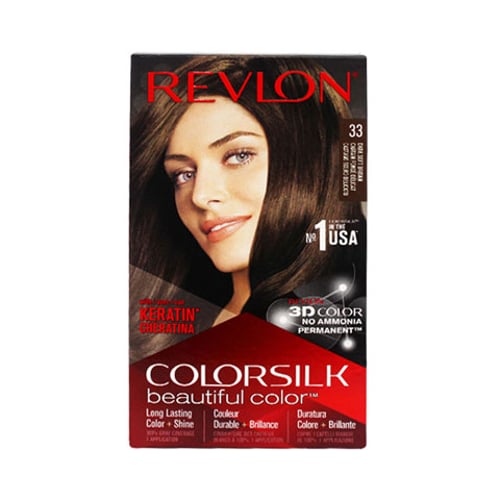 Revlon ColorSilk Beautiful 3D Hair Color - 33 Dark Soft Brown  •