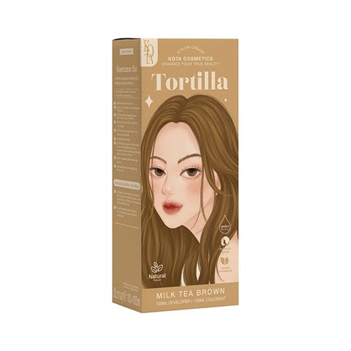 Kota Tortilla Hair Color 100ml - Milk Tea Brown•