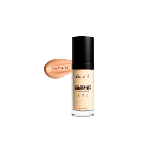 Qolore Skin Glow Liquid Foundation 30ml - Ivory Pink 05