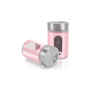 Stainless Steel Salt & Pepper Shakers - Pink