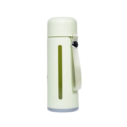 Glass Water Bottle 550ml - Green •