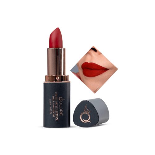 Qolore Creme Matte Lipstick 3.8g - Sunset Red 05